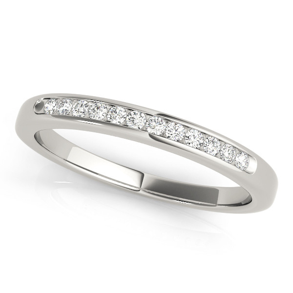0.12 Ct Lab Grown Round Cut Danely  Diamond Rings in 9K White Gold