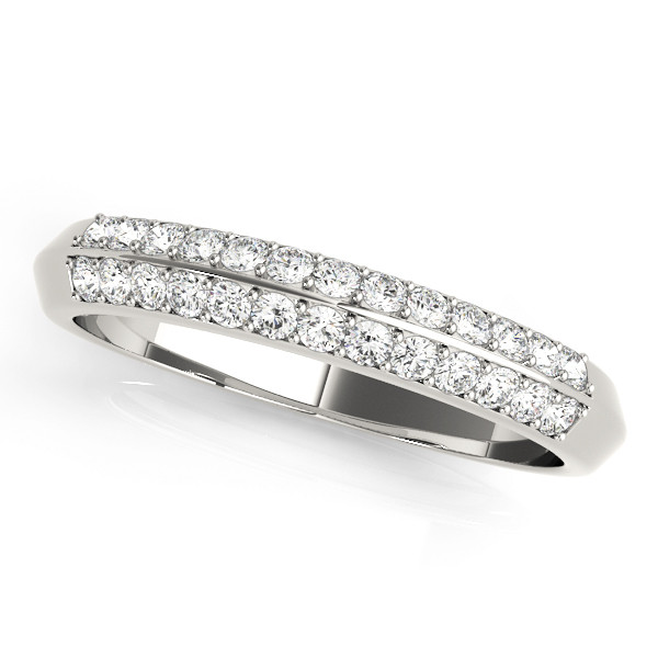 0.2 Ct Lab-Created Round Cut Kiannah  Diamond Rings in 9K White Gold