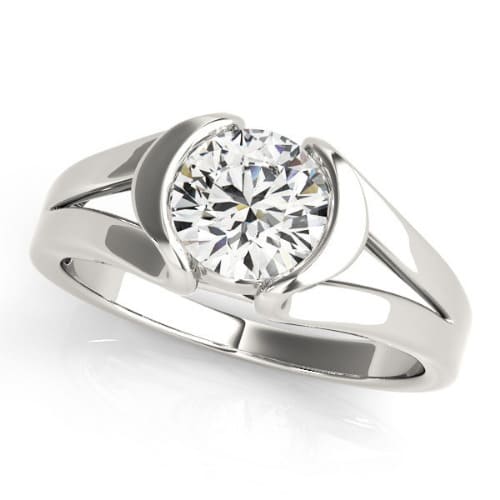 Nelwyn Natural Half Bezel  Diamond Ring