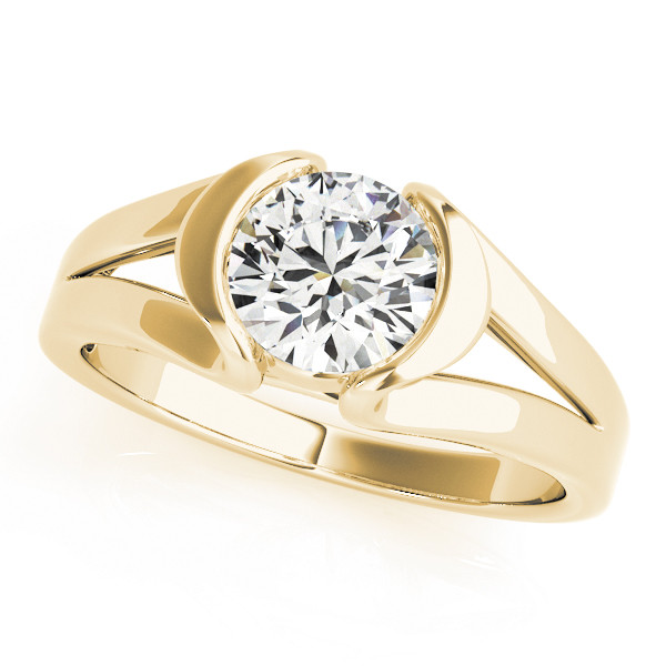 Nelwyn Natural Half Bezel  Diamond Ring