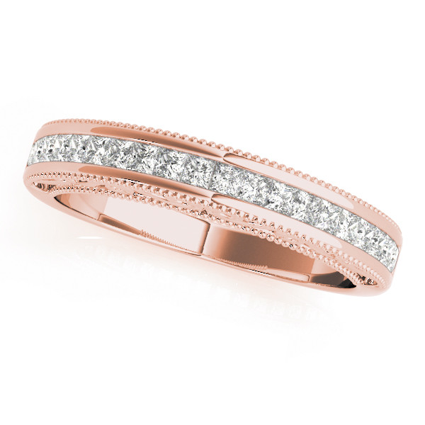 0.33 Ct Lab-Created Princess Cut Adelita  Diamond Rings in 9K White Gold