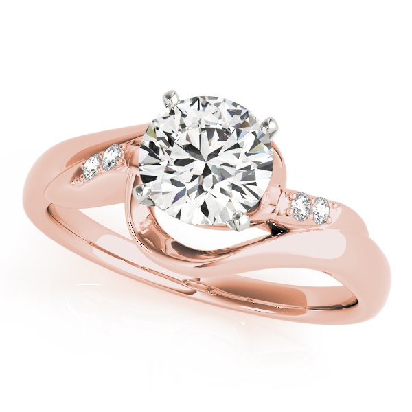 SunshineDiamonds Side Stone Diamond Diamond Rings in 9K Rose Gold and 1.00 Carat Lab Grown Diamond