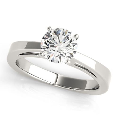 0.2 Ct Natural Round Cut Niawbrawaka  Solitaire Diamond Rings in Silver 925