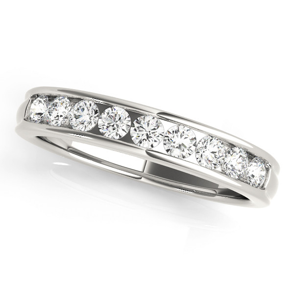 0.5 Ct Lab Grown Round Cut Svetlana  Diamond Rings in 9K White Gold