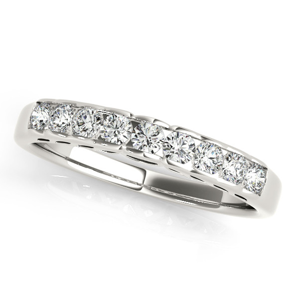 0.33 Ct Lab Grown Round Cut Maella  Diamond Rings in 9K White Gold