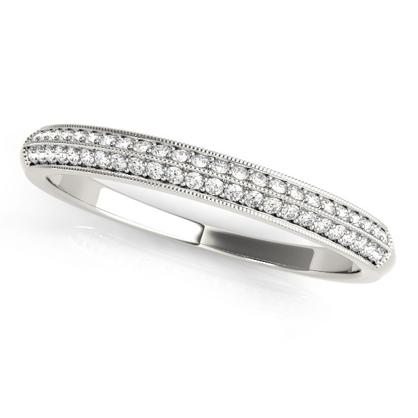 0.33 Ct Lab-Created Round Cut Liam  Diamond Rings in 9K White Gold