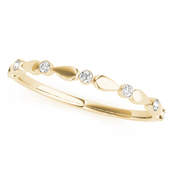 0.06 Ct Lab-Created Round Cut  7 Stone Ring Diamond Rings in 9K White Gold