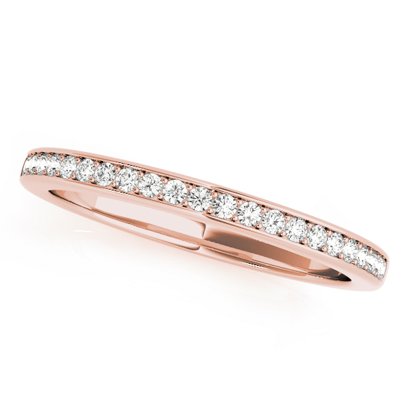 Rozel Lab Grown Rose Gold Pave set  Diamond Ring