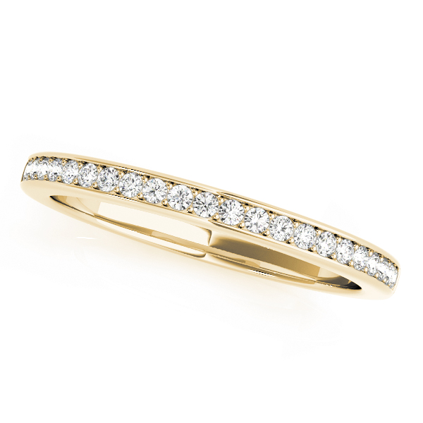 Rozel Lab Grown Yellow Gold Pave set  Diamond Ring