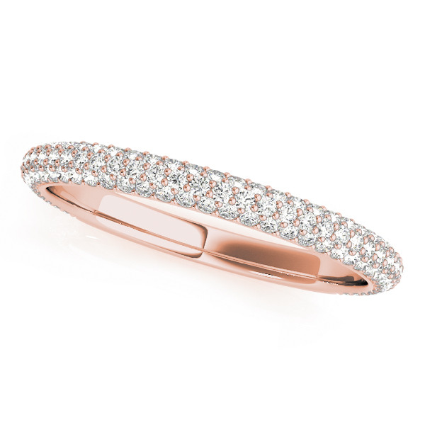 0.37 Ct Lab-Created Round Cut Brinkley  Diamond Rings in 9K White Gold