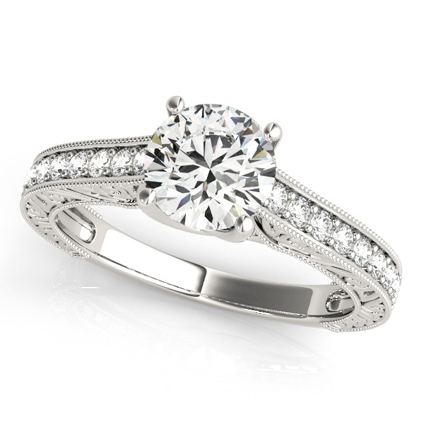 0.2 Ct Lab Grown Round Cut Lyana Halo Diamond Engagement Rings in Silver 925