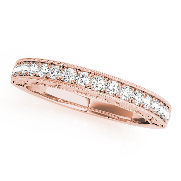 Gladis Lab Grown Rose Gold Pave set  Diamond Ring