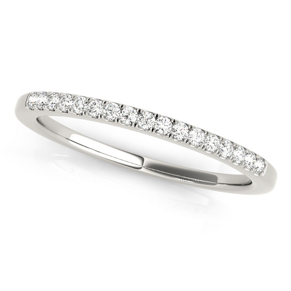 0.12 Ct Lab-Created Round Cut Layanna Three Quarter Eternity Diamond Rings in 9K White Gold