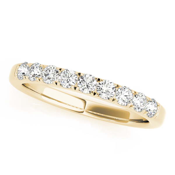 Calrina Lab Grown Yellow Gold Shared Prong Set  Diamond Ring