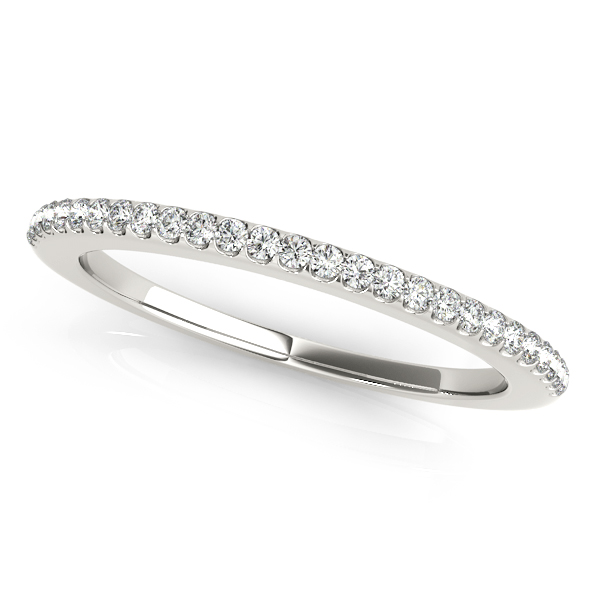 0.14 Ct Natural Round Cut Belri Half Eternity Diamond Rings in Silver 925