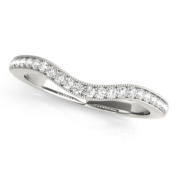 Elorin Lab Grown Diamond Round cut Shared Prong Set Shaped Women's Wedding Ring