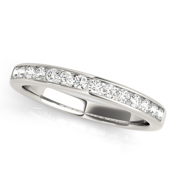 0.28 Ct Lab Grown Round Cut Kataleyah  Diamond Rings in 9K White Gold