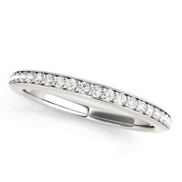 0.16 Ct Lab-Created Round Cut Saria  Diamond Rings in 9K White Gold