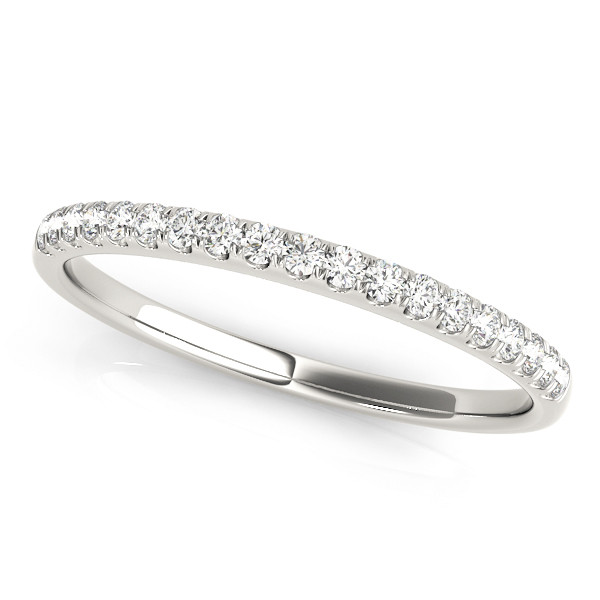 0.12 Ct Lab-Created Round Cut Arianne Three Quarter Eternity Diamond Rings in 9K White Gold