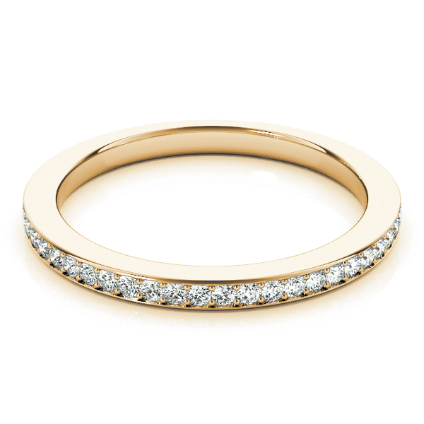 Adrinae Lab Grown Yellow Gold Pave set  Diamond Ring