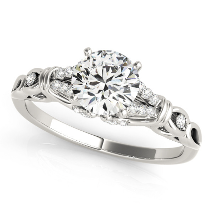 Aliya Natural 4 Prong  Diamond Ring