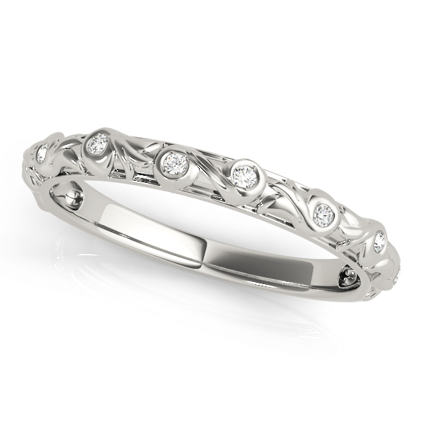 Delora Lab Grown Round cut Bezel set  Diamond Ring