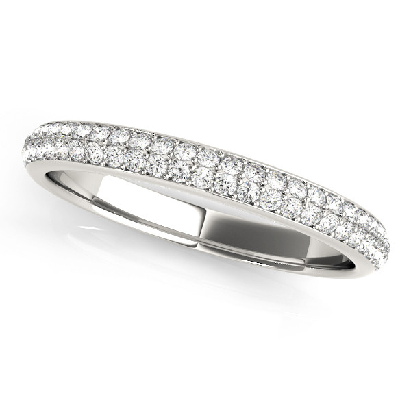 0.27 Ct Lab Grown Round Cut Emrys  Diamond Rings in 9K White Gold