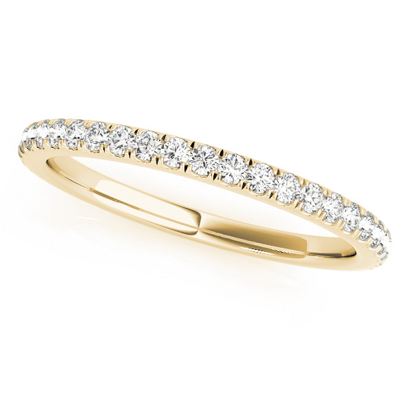 0.2 Ct Lab-Created Round Cut Rachell Three Quarter Eternity Diamond Rings in 9K White Gold