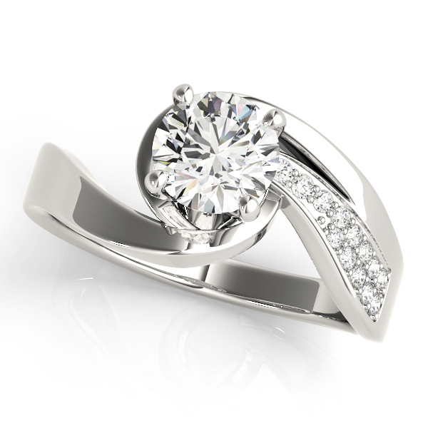 Rozal Lab-Created 4 Prong Set Diamond Ring