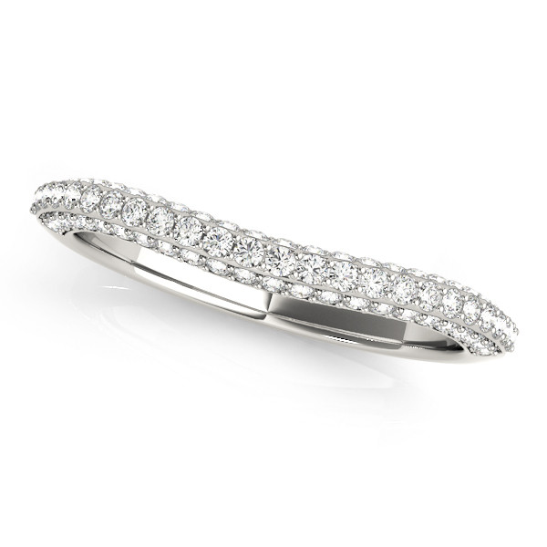 0.33 Ct Lab-Created Round Cut Rahil  Diamond Rings in 9K White Gold