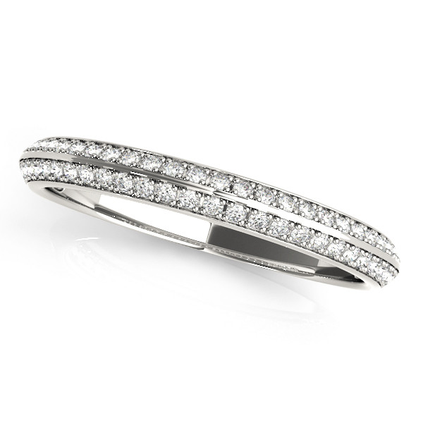 0.37 Ct Lab Grown Round Cut Joselin  Diamond Rings in 9K White Gold