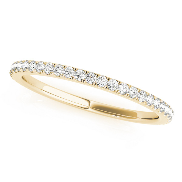 0.2 Ct Lab-Created Round Cut Alexi Three Quarter Eternity Diamond Rings in 9K White Gold