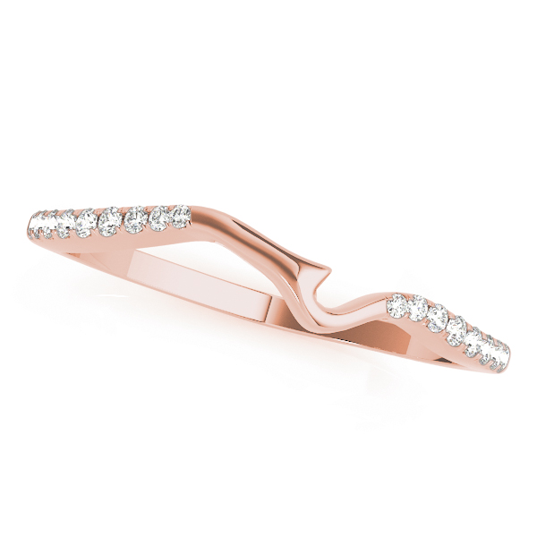 Liorina Lab Grown Diamond Rose Gold Pave set Women's Wedding Ring
