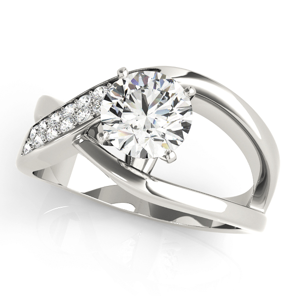 Rozatta Lab-Created 4 Prong Set Diamond Ring