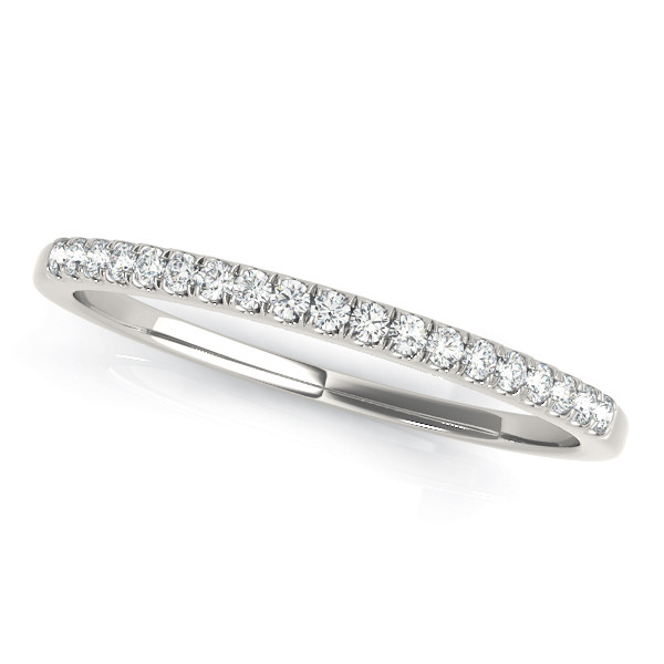 0.16 Ct Lab-Created Round Cut Aisling Three Quarter Eternity Diamond Rings in 9K White Gold