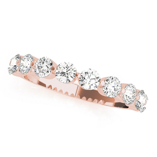 SunshineDiamonds Half Eternity Diamond Rings in 9K Rose