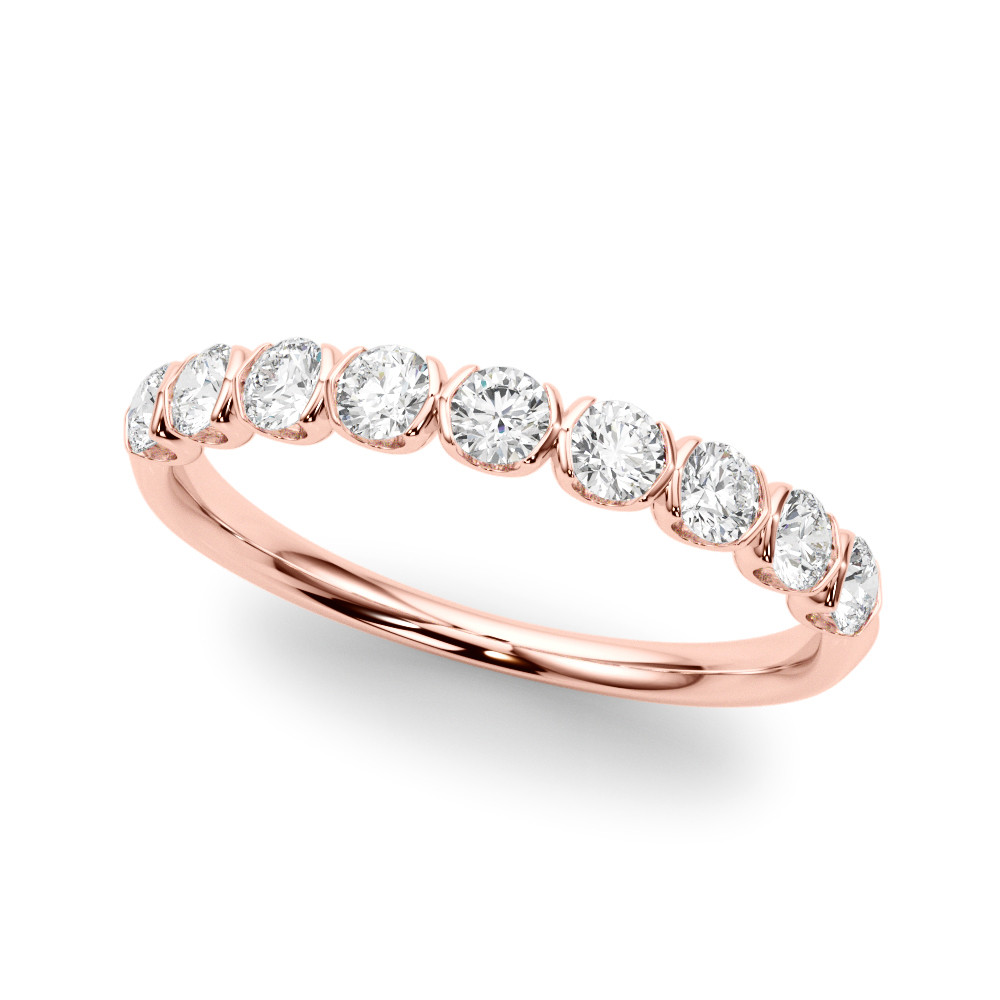 Natural Bar-Set Diamond Ring