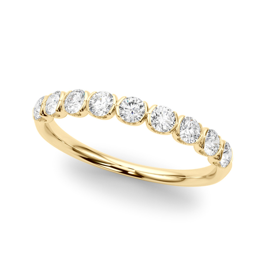 Natural Bar-Set Diamond Ring