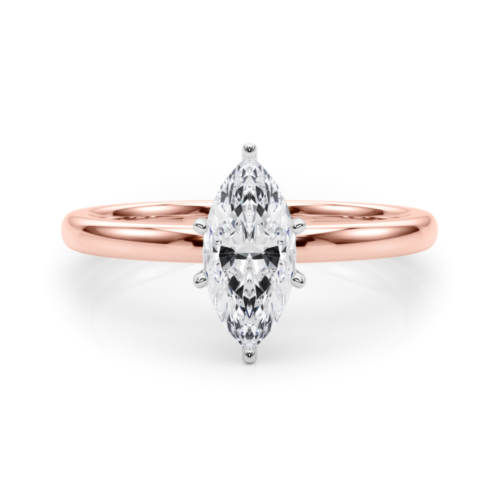 SunshineDiamonds Diamond Solitaire Diamond Rings in 9K Rose