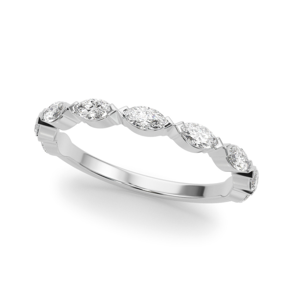 0.81 Ct Lab-Created Diamond Marquise Cut  in 9K White Gold