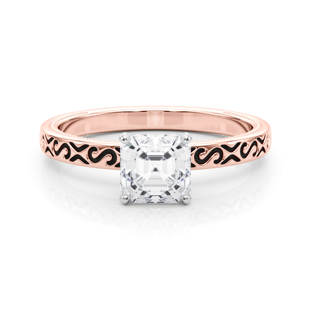 SunshineDiamonds Diamond Solitaire Diamond Rings in 9K Rose