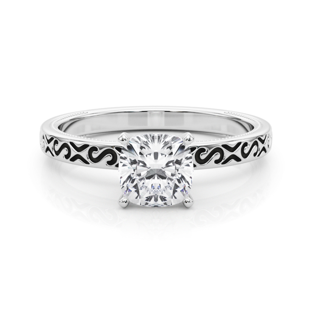 Onna Natural 4 Prong  Solitaire Diamond Ring