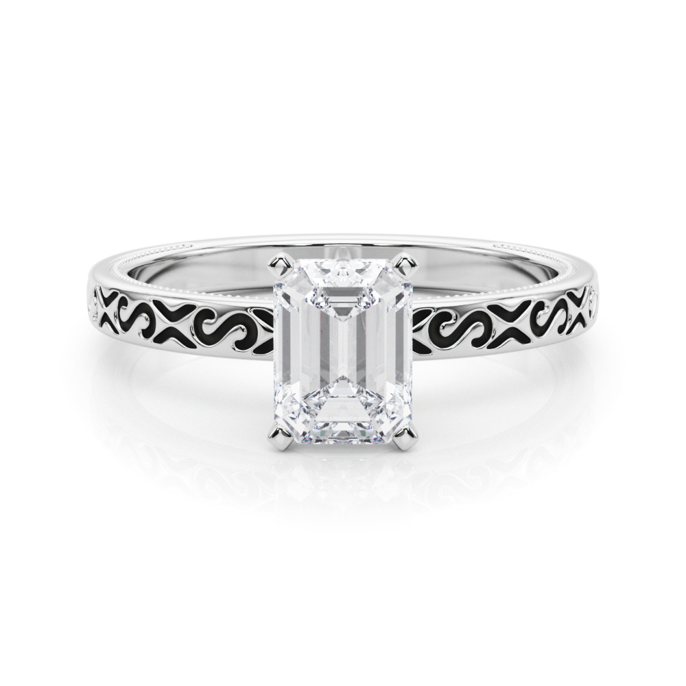 Onna Natural 4 Prong  Solitaire Diamond Ring