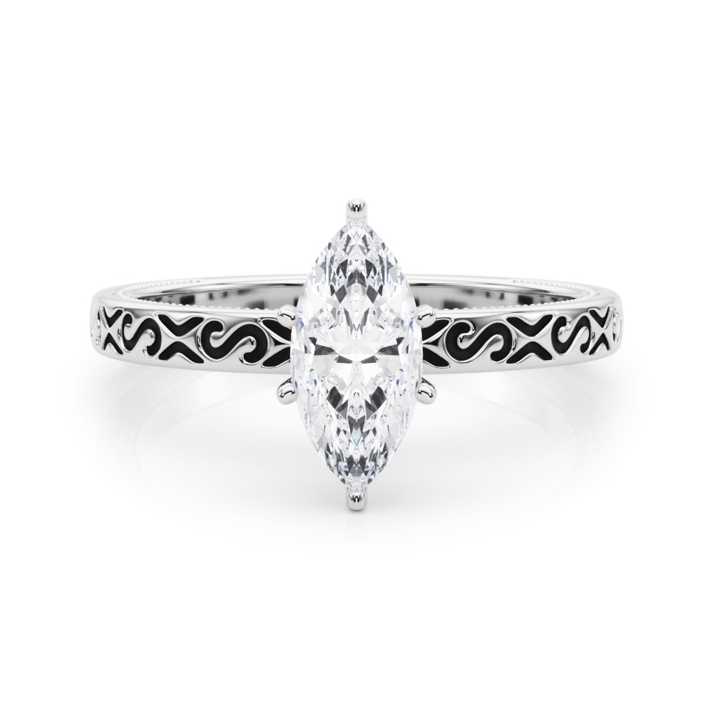 Onna Natural 6 Prong Solitaire Diamond Ring