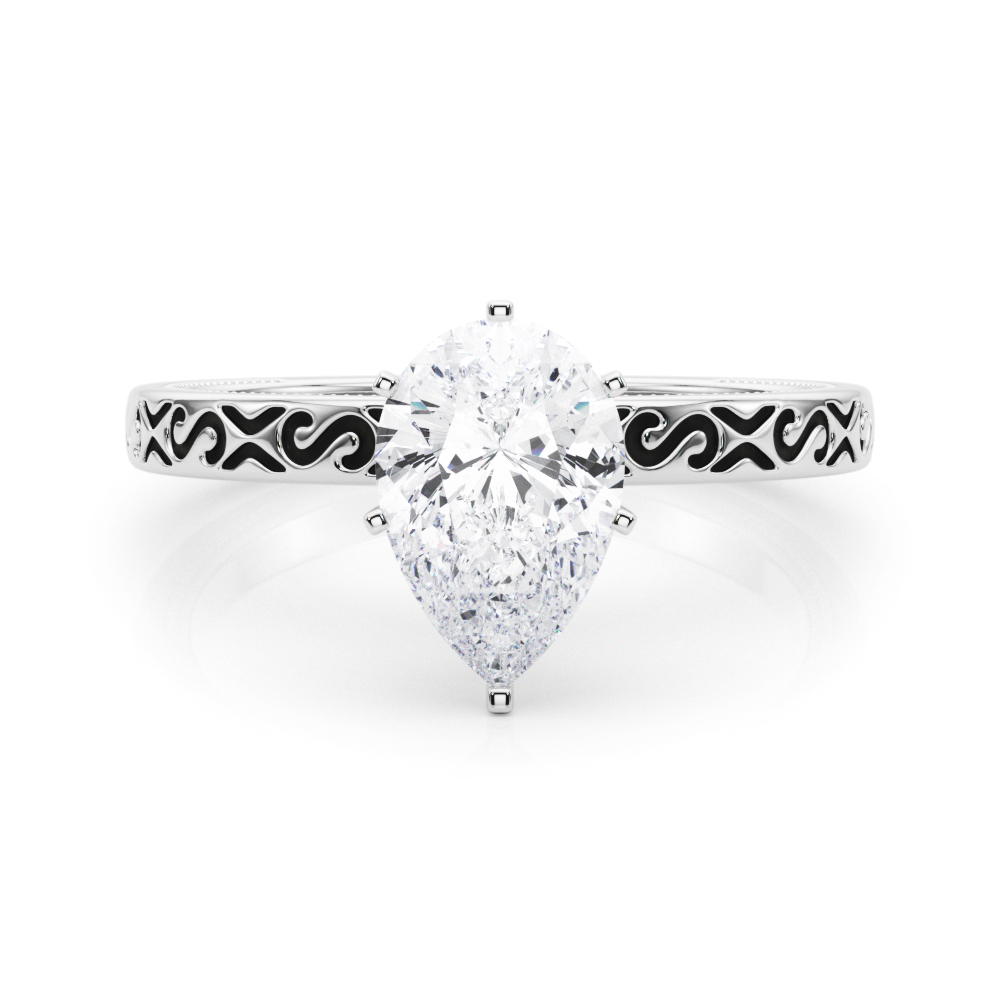 Onna Natural 6 Prong Solitaire Diamond Ring