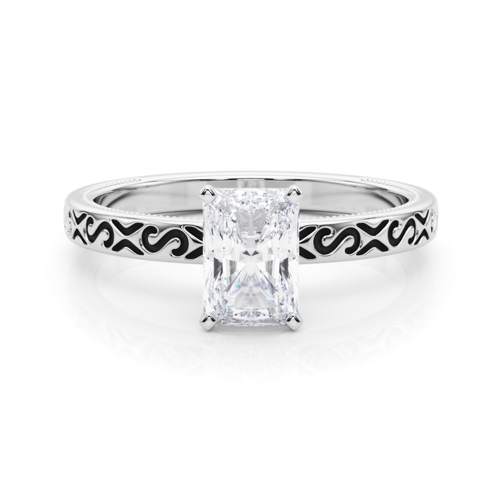 Onna Natural 4 Prong  Solitaire Diamond Ring