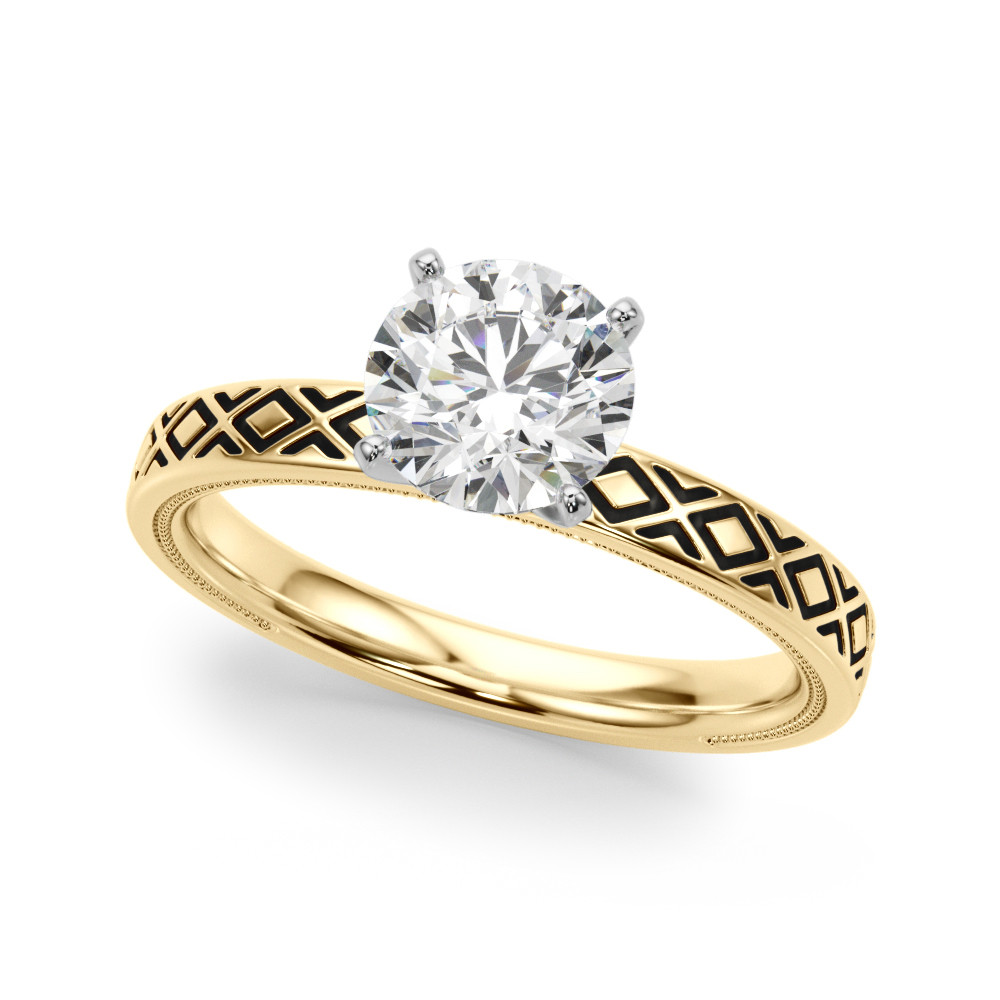 Olenna Natural 4 Prong  Diamond Ring