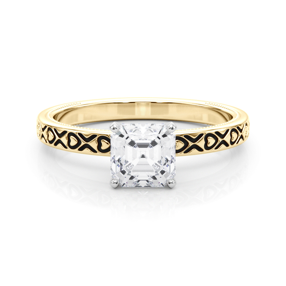 Ostara Lab-Created 4 Prong  Diamond Ring