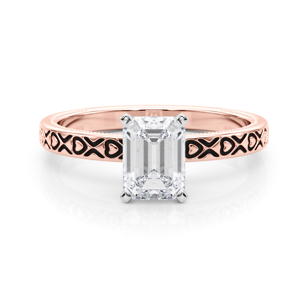 Ostara Lab-Created 4 Prong  Diamond Ring