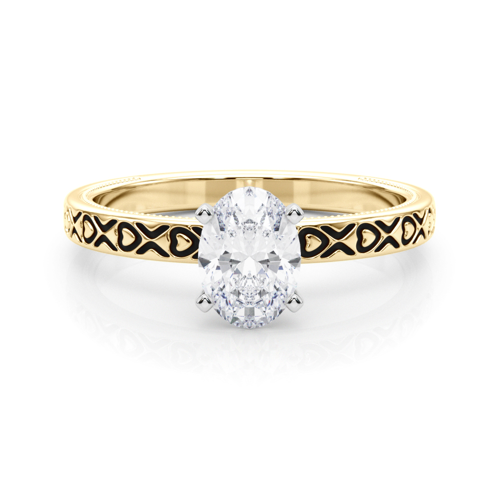 SunshineDiamonds Diamond Solitaire Diamond Rings in 9K - 58
